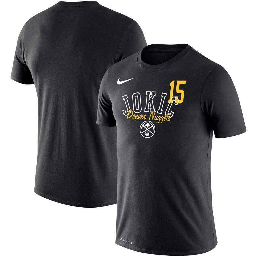 Denver Nuggets Nikola Jokic Nike Player Performance T-Shirt Black